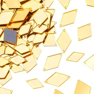 Зеркала пришивные Ромб. Стразы зеркальные пришивные