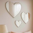 Дзеркало настінне Серце із безпечного акрилу