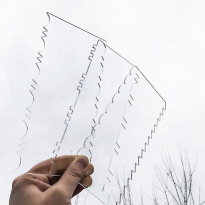 Скребок кондитерский зубчатый для торта (текстурный)