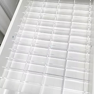 Прозрачный акриловый органайзер-конструктор для ящиков (Набор 6 секций)