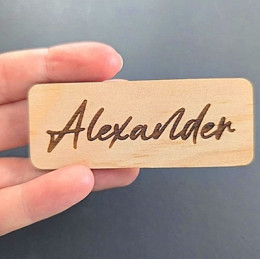 Бейджі дерев'яні 6х2; 8х2; 10х2 Бейджі дерев'яні 6х2; 8х2; 10х2