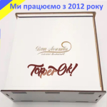 Прямокутна подарункова коробка 35*35*15 см