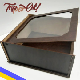 Коробка с окошком 10х10х15 см
