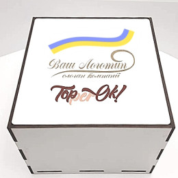Коробка для подарка 20х20х10 см