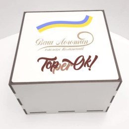 Коробка для подарка 30х30х10 см