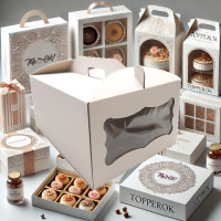 Коробка картонна з віконцем 310х410х180 мм