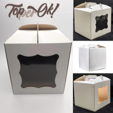 Коробка картонна з віконцем 250х250х300 мм