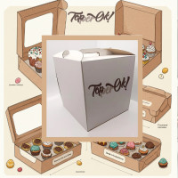 Коробка картонна для смаколиків 350х350х350 мм Коробка картонна для смаколиків 350х350х350 мм