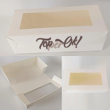 Коробка картонна з віконцем 330*150*110 мм