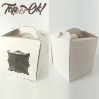 Коробка картонна з віконцем 170х170х210 мм Коробка картонна з віконцем 170х170х210 мм