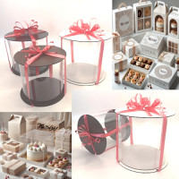 Коробка тубус для торта 23х25 см Коробка тубус для торта 23х25 см