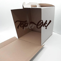 Коробка картонна для смаколиків 450х450х450 мм Коробка картонна для смаколиків 450х450х450 мм