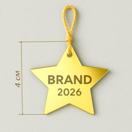 Зірка Бренд 4; 5; 6 см Зірка Бренд 4; 5; 6 см