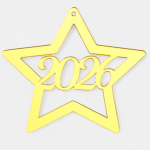 Символ року 2026 купити. Декор дзеркальний 2026. Підвіска зірка акрилова дзеркальна з написом 2026 Символ року 2026 купити. Декор дзеркальний 2026. Підвіска зірка акрилова дзеркальна з написом 2026