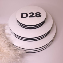 Підкладка кругла біла 28 см