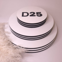 Підкладка кругла біла 25 см