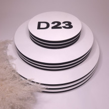 Підкладка кругла біла 23 см