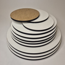 Підкладка кругла біла 25 см