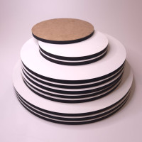 Підкладка кругла біла 9 см