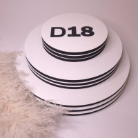 Підкладка кругла біла 18 см