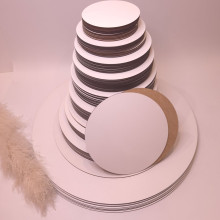 Кругла біла розмір на вибір