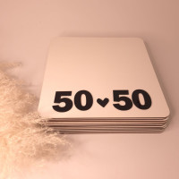 Белая подложка квадратная 50 см