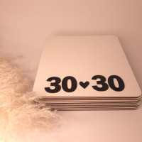 Біла підкладка квадратна 30 см Біла підкладка квадратна 30 см