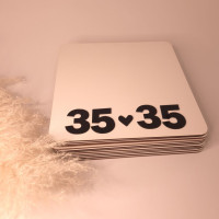 Белая подложка квадратная 35 см