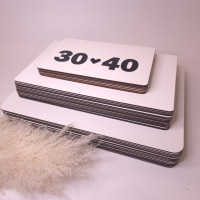 Прямоугольная подложка белая 30х40 см