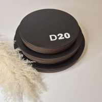 Підкладка кругла чорна 20 см Підкладка кругла чорна 20 см