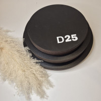 Подложка круглая черная 25 см