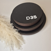 Підкладка кругла чорна 35 см