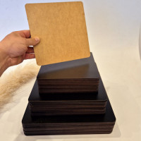 Чорна підкладка квадратна 28 см Чорна підкладка квадратна 28 см