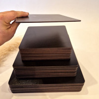 Чорна підкладка квадратна 9 см Чорна підкладка квадратна 9 см