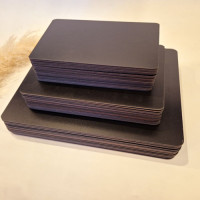 Прямоугольная подложка черная 25х35 см