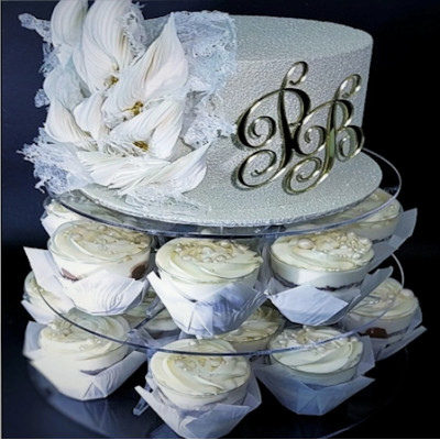 Подставка для торта прозрачная (Диаметр 23 см, Акрил)