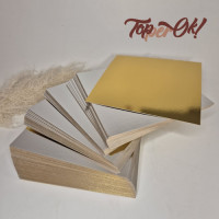 Картонна підкладка 25х25 см золото срібло Картонна підкладка 25х25 см золото срібло