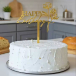 Дзеркальні топери для торта на День Народження «Happy Birthday» Дзеркальні топери для торта на День Народження «Happy Birthday»