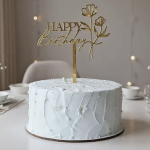 Дзеркальні топери для торта на День Народження «Happy Birthday» Дзеркальні топери для торта на День Народження «Happy Birthday»
