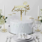 Дзеркальні топери для торта на День Народження «Happy Birthday» Дзеркальні топери для торта на День Народження «Happy Birthday»