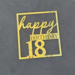 Топпер для торта Happy Birthday. Топпер на торт С Днем рождения Топпер для торта Happy Birthday. Топпер на торт С Днем рождения