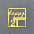 Топпер для торта Happy Birthday. Топпер на торт С Днем рождения