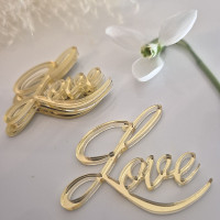 Золотой топпер Love