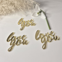 Золотой топпер Любовь