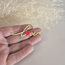 Золотий декор Love
