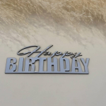 Бічний топер на торт. Топер на торт happy birthday. Топер для торта на замовлення