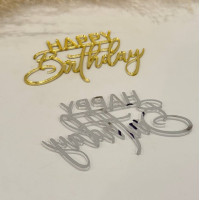 Топпер Happy Birthday мини слово Топпер Happy Birthday мини слово