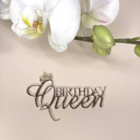 Топпер зеркальный Birthday Queen