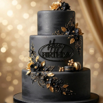 Топер на торт Happy Birthday з дзеркального акрилу