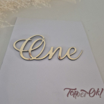 Топер слово. One. Купити топери для торта